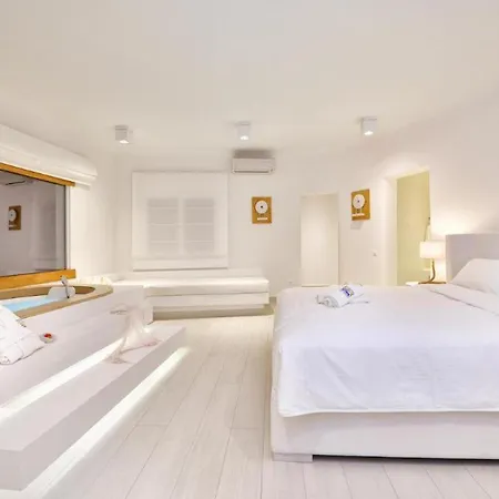 Room In Bb - Saint John Hotel Villas Spa - Villa Amalia With Private Pool Five-Bedroom Vil Gasthuis Agios Ioannis Diakoftis